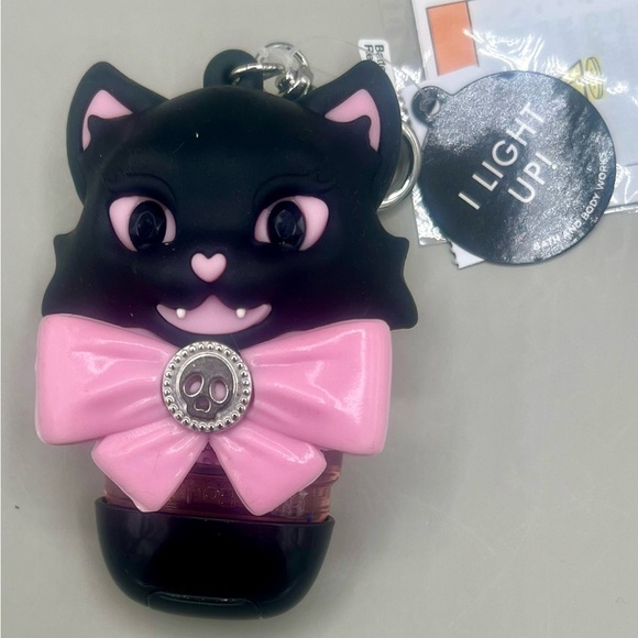 Bath & Body Works Light-Up BLACK CAT PocketBac Holder + Coin Purse + Hand Gel - Picture 4 of 7
